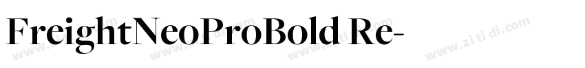 FreightNeoProBold Re字体转换